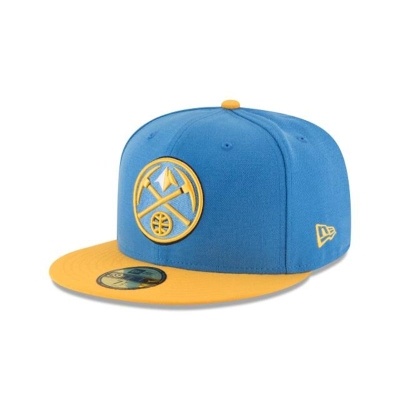 Blue Denver Nuggets Hat - New Era NBA 2Tone 59FIFTY Fitted Caps USA8604513